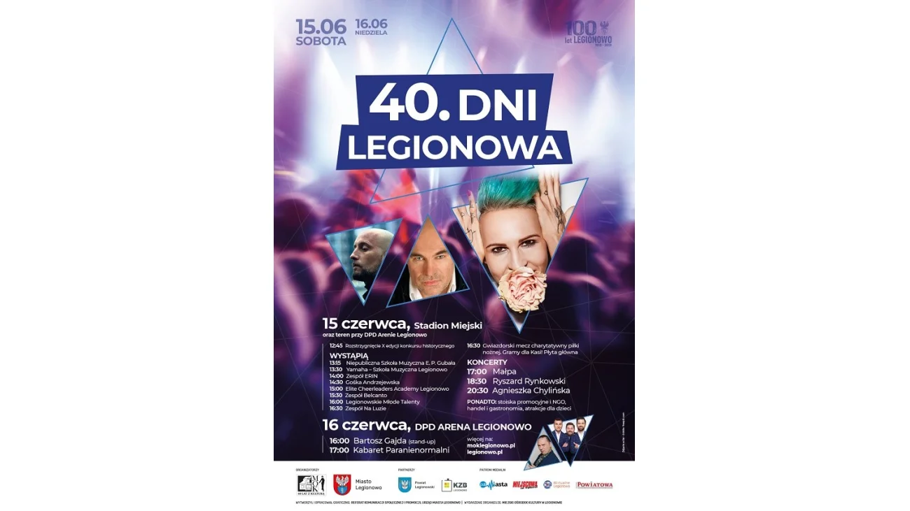 Małpa, Ryszard Rynkowski i Agnieszka Chylińska gwiazdami Dni Legionowa 2019 [Program]