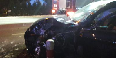 Groźnie wyglądająca kolizja w Jabłonnie