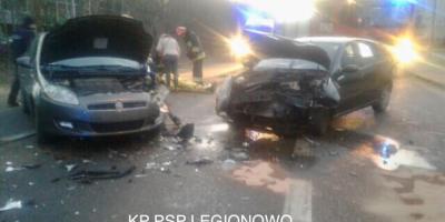 Kolizja na Piaskowej w Legionowie