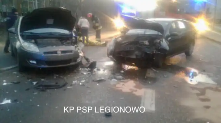 Kolizja na Piaskowej w Legionowie