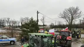 W piątek 9 lutego blokada DK61 przez protest rolników Ziemi Pułtuskiej.
