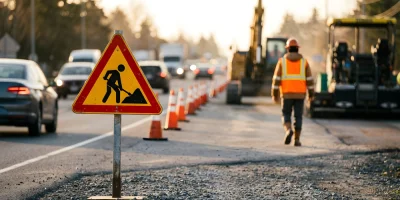 Utrudnienia na DK61 do 26 października. Objazdy i zmiany tras autobusów