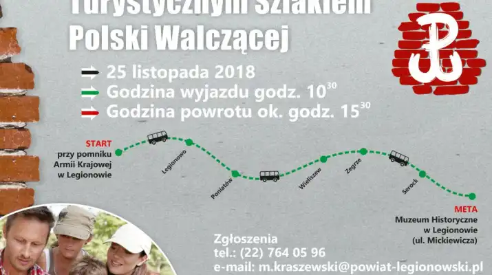 Bezpłatna wycieczka Szlakiem Polski Walczącej po powiecie legionowskim