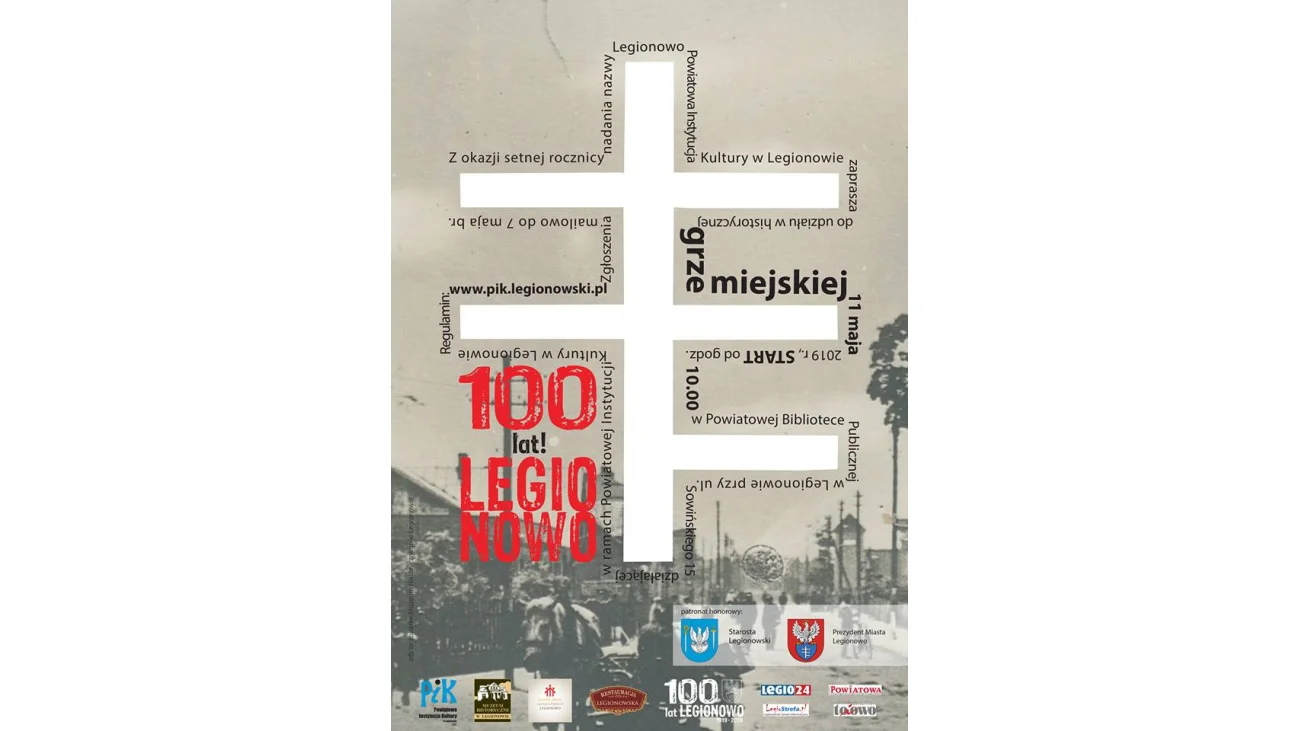 Gra miejska - Sto lat! Legionowo - zgłoś się już dziś!