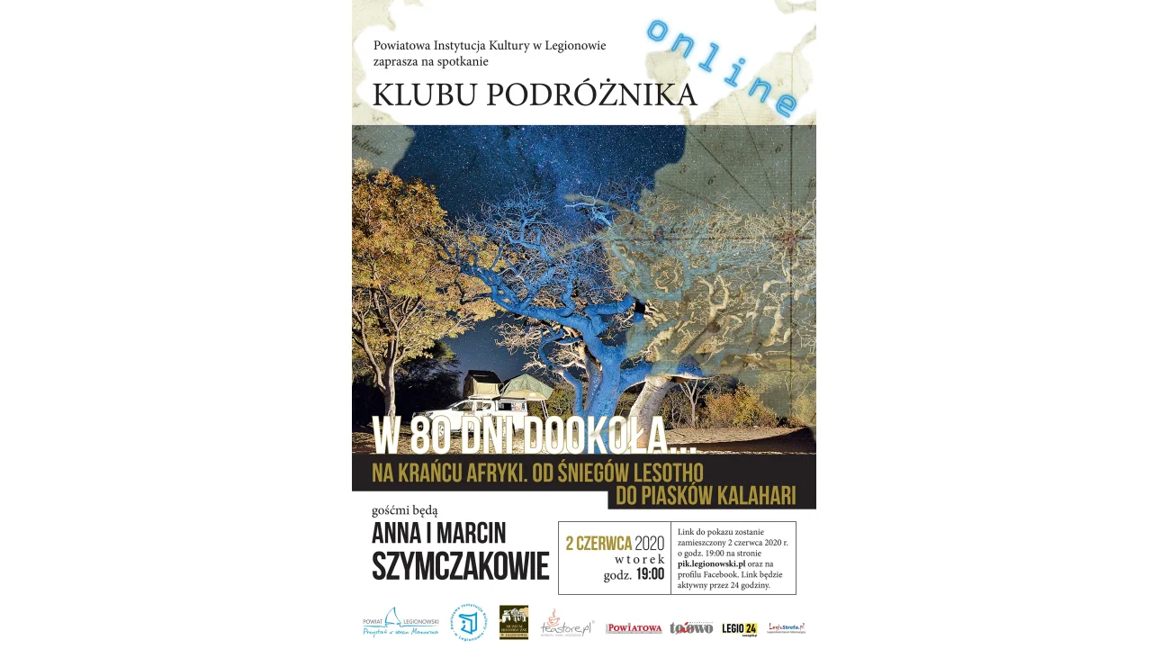 Klub Podróżnika w Legionowie zaprasza do Afryki ONLINE