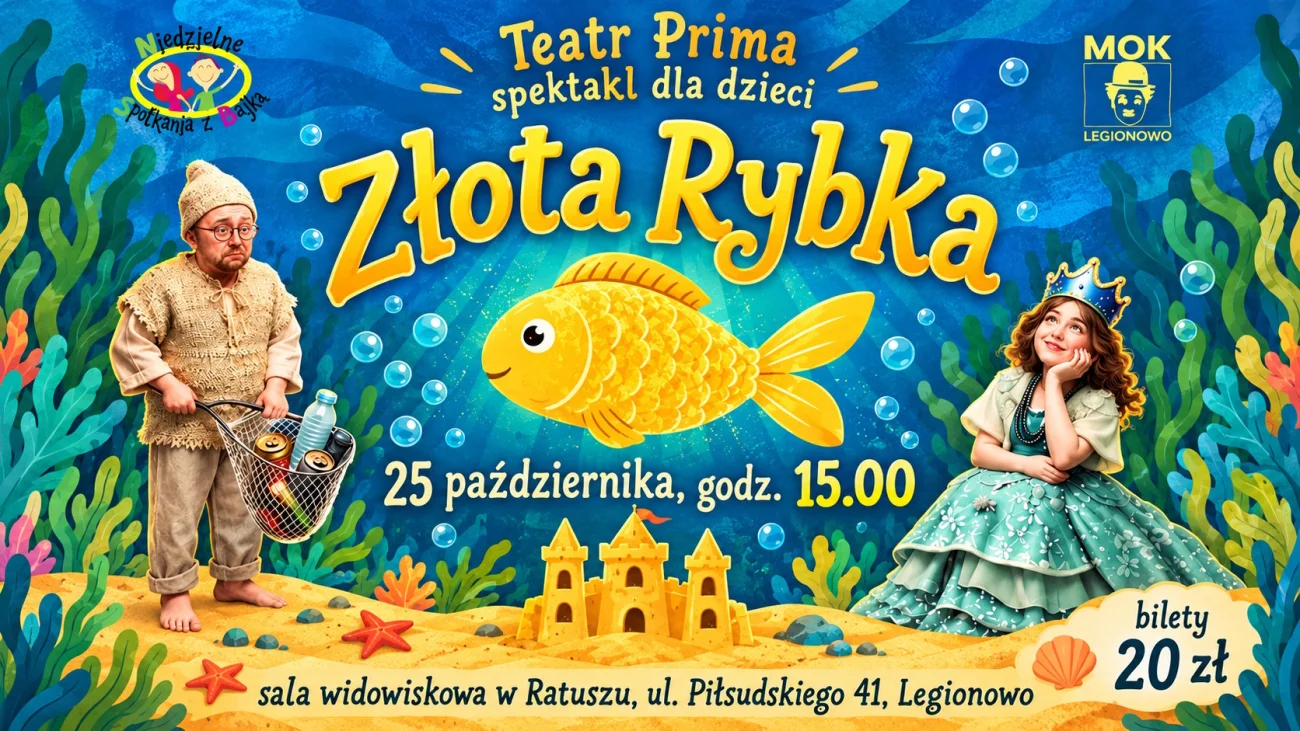 „Złota rybka” w legionowskim ratuszu. Spektakl z ekologicznym przesłaniem