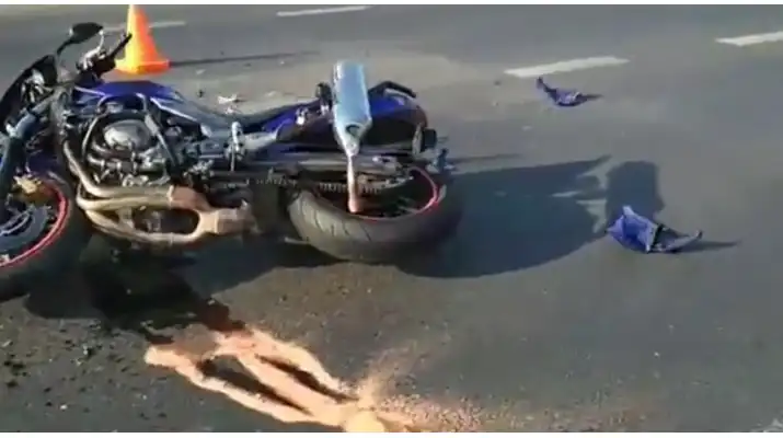Groźny wypadek z motocyklistą w Legionowie
