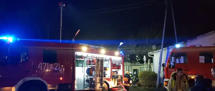 Pożar poddasza w budynku Uniwersytetu Trzeciego Wieku w Legionowie