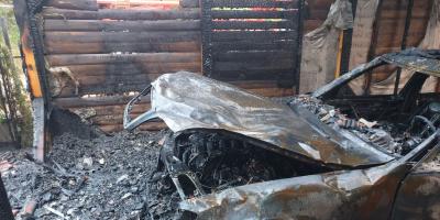 Nocny pożar w Dąbrowie Chotomowskiej