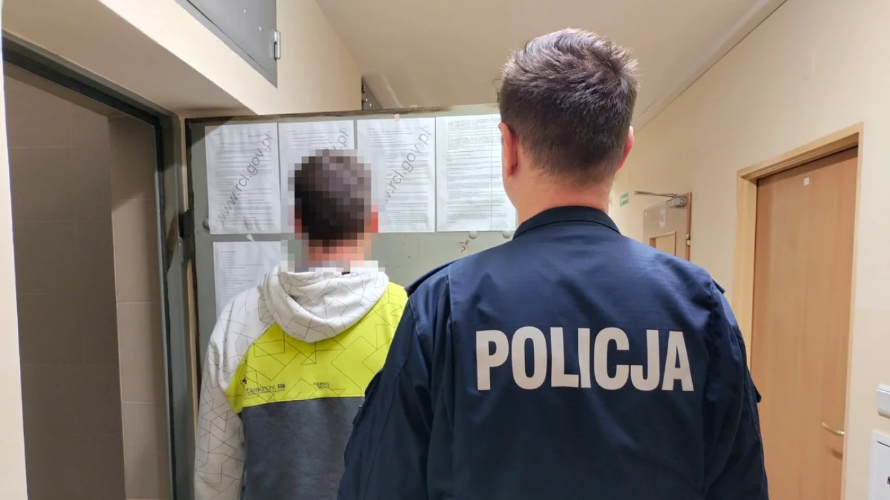 Jabłonowscy policjanci zatrzymali mężczyznę, który porysował zaparkowane samochody
