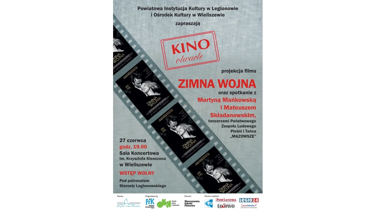 Zimna wojna Pawła Pawlikowskiego w Kinie Otwartym w Wieliszewie