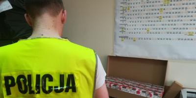 Policjanci z Legionowa zabezpieczyli ponad 8 tyś. sztuk papierosów bez polskich znaków akcyzy