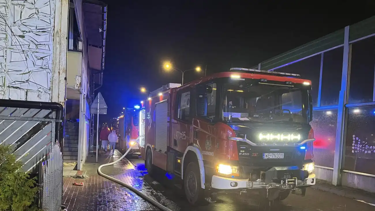  Pożar warsztatu samochodowego w Legionowie – szczegóły akcji straży pożarnej