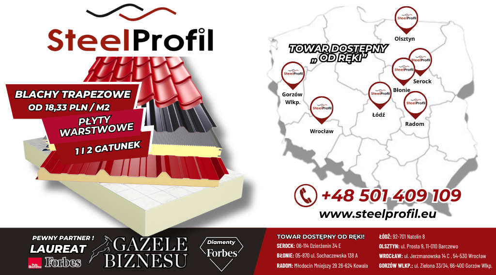 SteelProfil - najtańsze płyty warstwowe i płyty PIR w Polsce