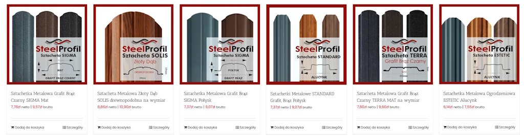 Sztachety Metalowe Sztachetki Z Blachy